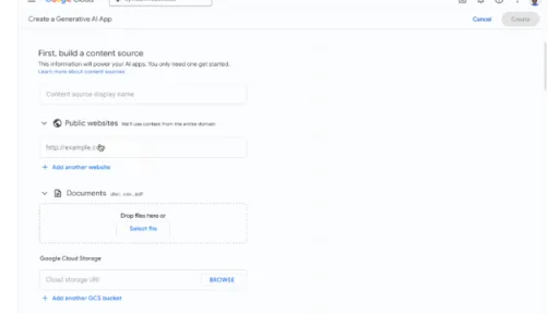 Google Gen app Builder