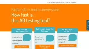 Conversion optimization & site speed: control