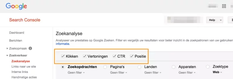 seo search console zoekanalyse ctr