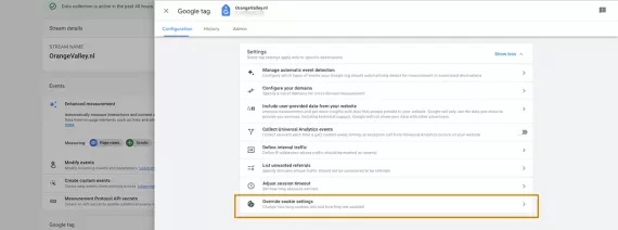 Veranderde cookie instellingen in GA4