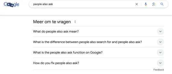 people also ask google searchbar