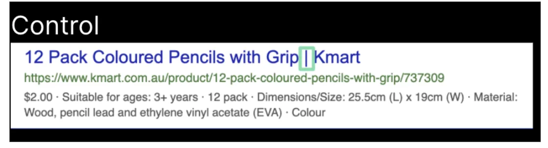 Control - pijpjes in meta titel