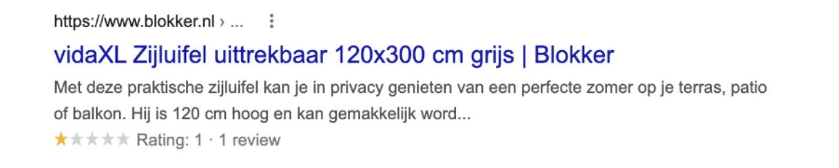 Voorbeeld negatieve recensie SEO