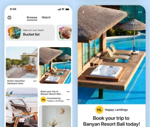 Pinterest Travel Catalogs
