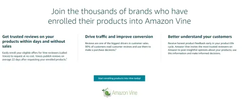 Voordelen van het Amazon Vine Program