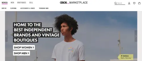 ASOS homepage