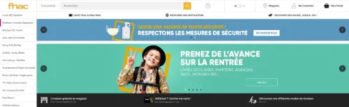 Fnac homepage